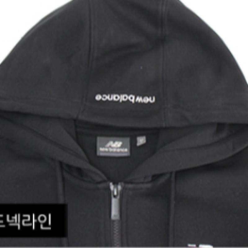 New Balance Nb ESSentialS Маленький логотип Французский Терри Мужская S и женская куртка с капюшоном на молнии Черный Nbmd