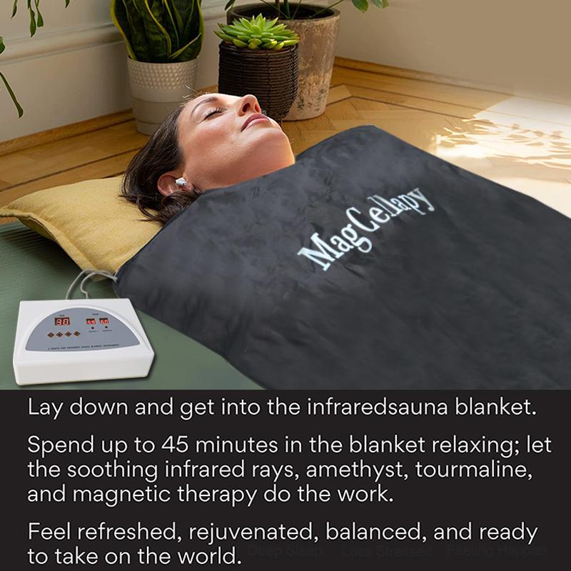 Far Infrared Sauna Blanket for Home Use Weight Loss Weighted Sauna Blanket For Body Shape Slimming Fitness For Women Weight Lost