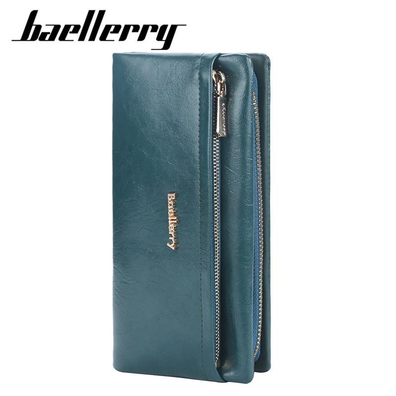 Baellerry Brand Design Handbags Artificial Leather Phone Bags Fashion Zipper Long Wallets Card Holder Coin Purse