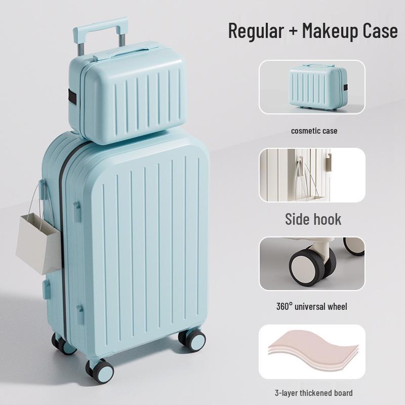 Multifunctional Trolley Suitcase: 20-inch Carry-On & 26-inch Large Capacity with Universal Wheels, Ideal for Students and Travelers