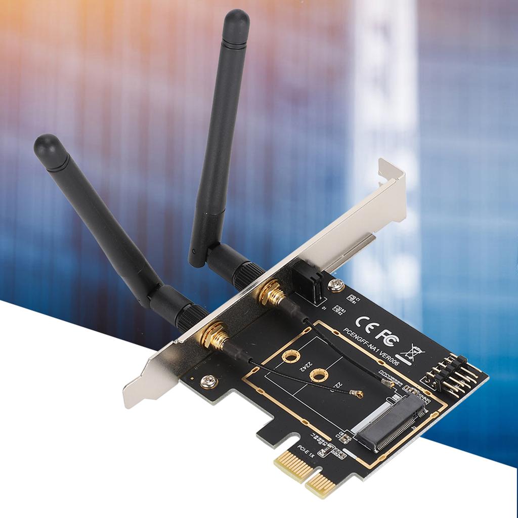 Карта адаптера беспроводного модуля PCI E to NGFF M.2 WIFI Карта сетевого расширения KEY AE