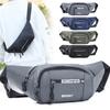 Men's Breast Package Waterproof Outdoor Sports Bag Canvas Pouch Korean-style Waist Bag Fanny Pouch Crossbody Male Banana Bag