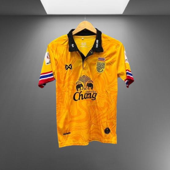 ТАИЛАНД Национальный футбол Футбольная тренировка ДЖЕРСИ CHEER Фанатская версия Быстросохнущая рубашка Поло Полиэстер Униформа с короткими рукавами Логотип слона Спорт на открытом воздухе