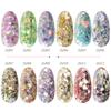 12 Grid/box Mixed Size Hexagon Nail Glitter Sequins Shiny Flakes Nail Art Decoration