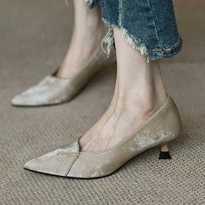 Туфли на тонком каблуке с острым носком и шнуровкой для женщин 2024 года, новые осенние женские туфли на высоком каблуке, модные сексуальные высококачественные женские туфли