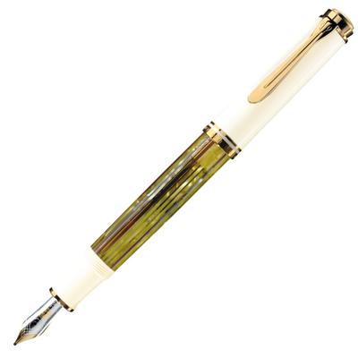 Pelikan Перьевая ручка Souveraine M400, белая черепаховая, B Bold M400