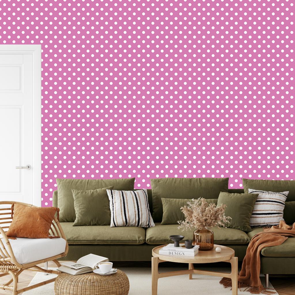 Purple and powder pink dots wallpaper, powder pink background 50x1000