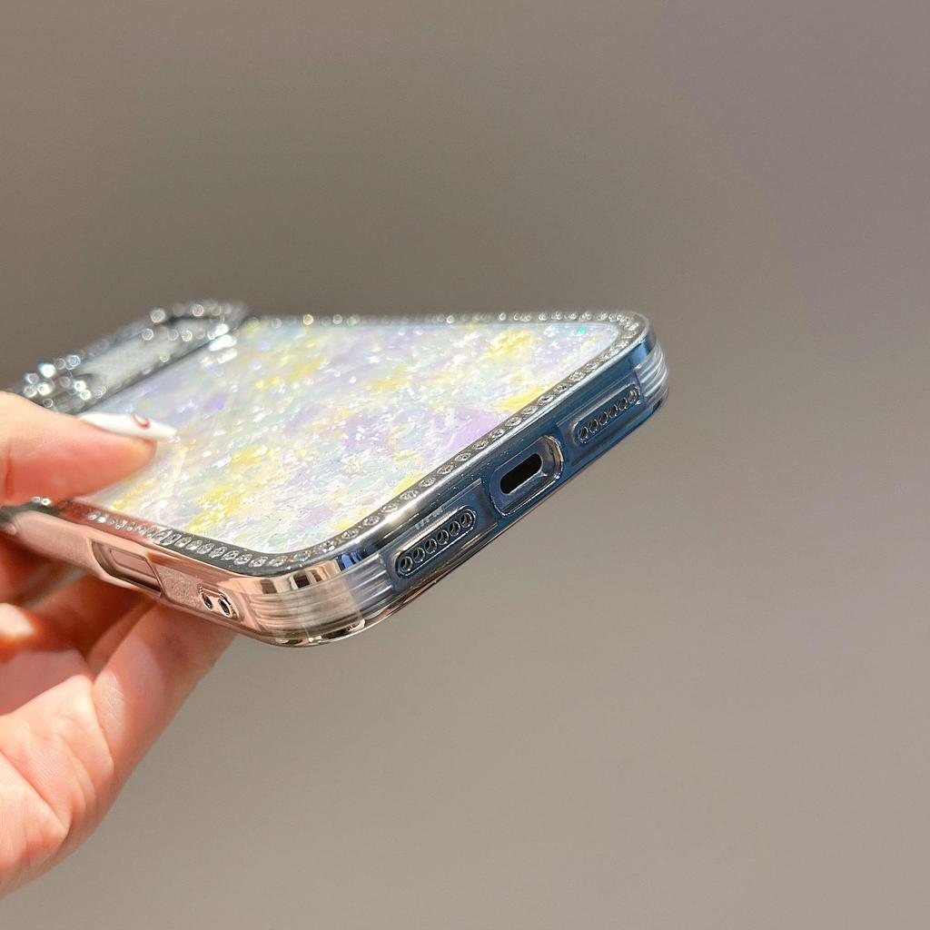 Посеребленный чехол для iPhone со стразами: Совместимо с iPhone 11 по 16, Чехол с клеевым покрытием от падений, Подходит для 14 Pro Max