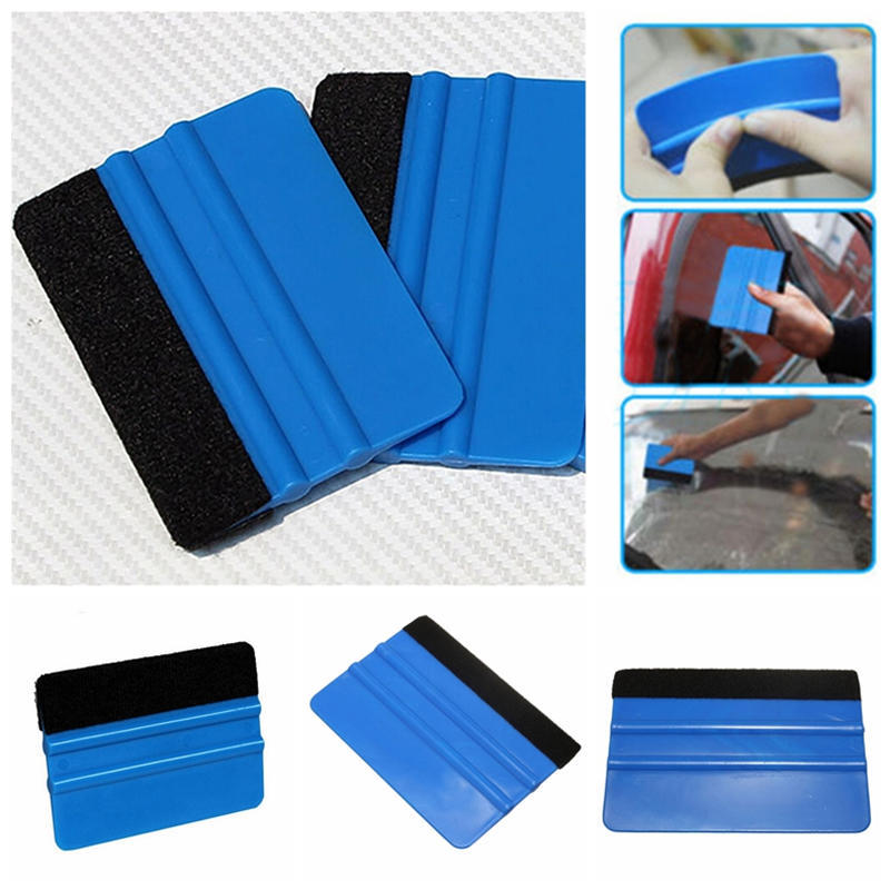 Vinyl Plastic Wrap Applicator Car Squeegee Decal Soft Felt Edge Scraper Tool