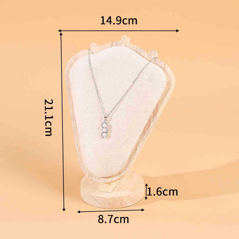 Подставка для ожерелья из козьего рога, портретная форма для шеи, подставка для ювелирных изделий, витрина для хранения ювелирных изделий, модель