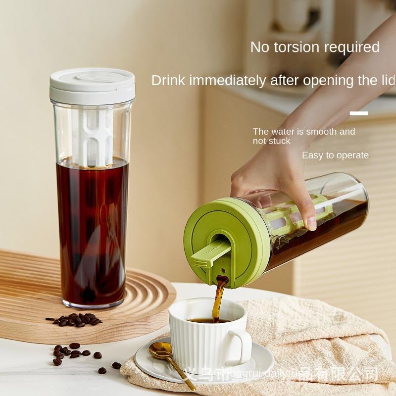 Большая емкость холодильника чайник чашка для экстракции кофе фруктовый чай холодная вода чашка для заваривания на открытом воздухе с фильтром дропшиппинг