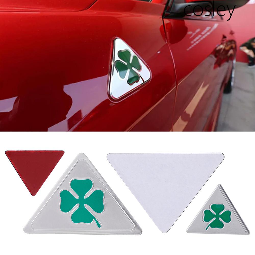 3 шт./комплект Значок Quadrifoglio Эмблема клевера Наклейка Логотип на крыло автомобиля Для Giulia Spider GT 147 156 166 159 Внешние аксессуары