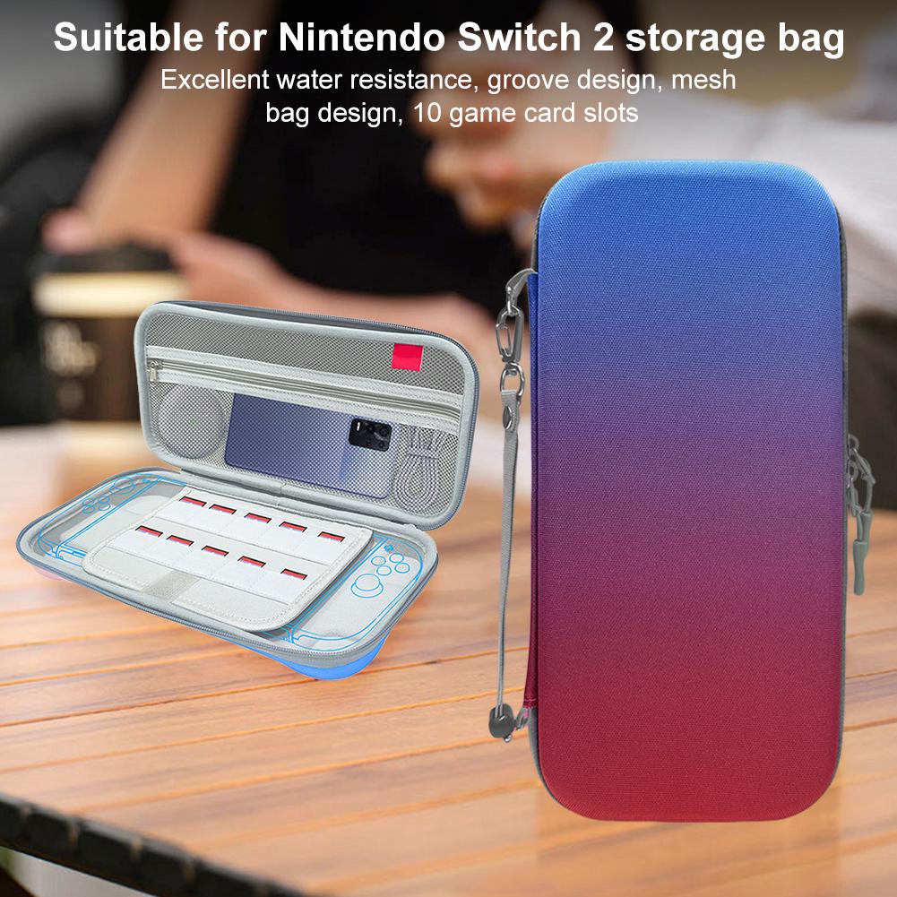 Travel Carrying Case Shockproof Protective Case Hard Shell Pouch for Switch 2 Console & Accessories