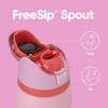 Owala FreeSip Insulated Stainless Steel Water Bottle with Straw for Sports and Travel  BPA-Free Sports Water Bottle  32 oz  Pink  Angel Food Cake