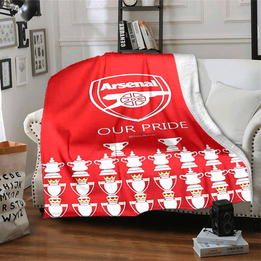 Arsenal Blanket Comfortable Great for Seaside Bed Picnics Four Seasons Multipurpose Warmthful Decor Gifts For Family Or Friends