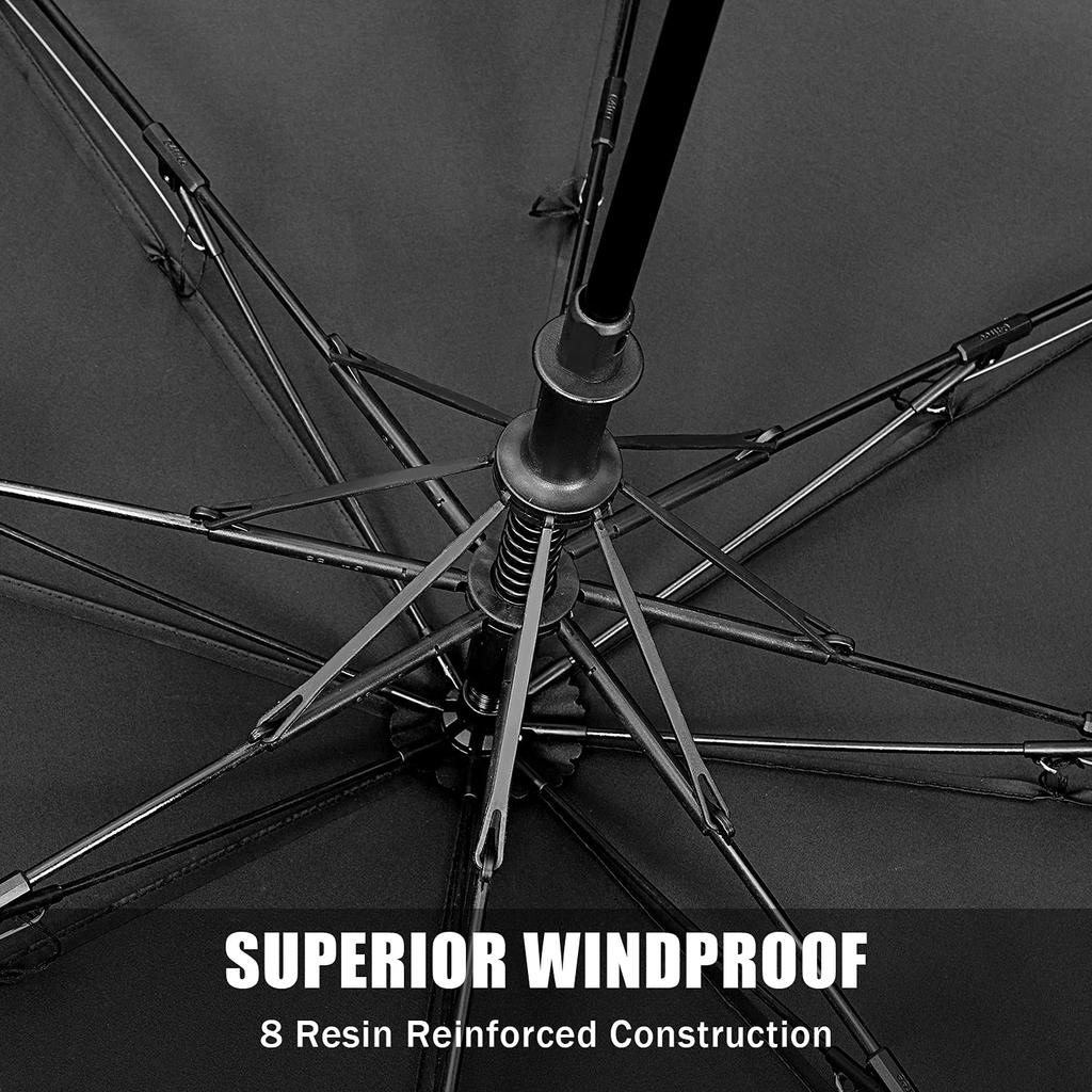 Upgraded 8 Automatic G4Free Folding Golf Automatic 8 Strong Wind Rainy Season For Both Sunny and Rainy Storage Pouch Included [New Version, Ribs,