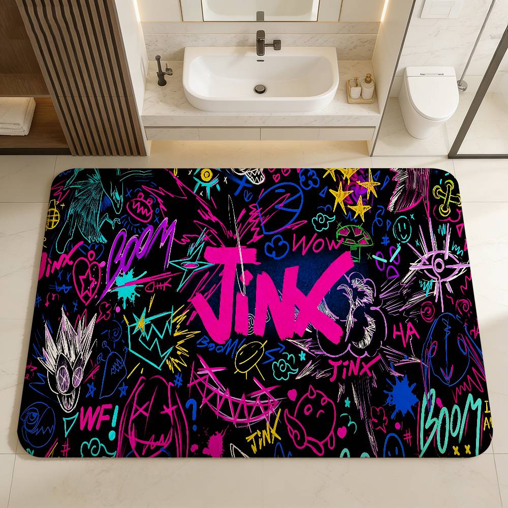 Anime A-Arcane Door Mat Washable Non-Slip Living Room Sofa Chairs Area Mat Kitchen Doormat Area Rug