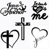 Jesus Cross Faith Christian Car Sticker Auto Body Bumper Windows Motorcycle Laptop Walls Vinyl Film Decal Car Tuning Accessories