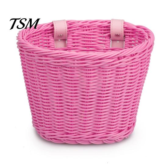 Bike Basket Hand-Woven Bicycle Large Capacity Strong Load-bearing Cycling Easy Installation Handlebar Front Replacement Storage Holder