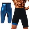 Men Sauna Shorts Sweat Leggings Thermo Capris Pants Heat Trapping Sauna Suit Tummy Control Shorts Slimming Underwear Workout Body Shaper Panties