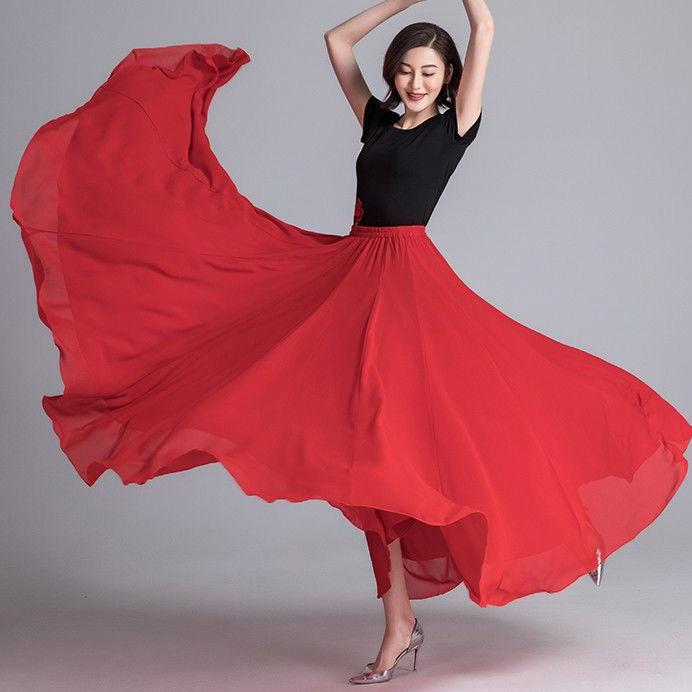 Юбка балетная танцевальная женская коньковая длинная юбка танцовщица тренировочная одежда сценическая танцевальная юбка