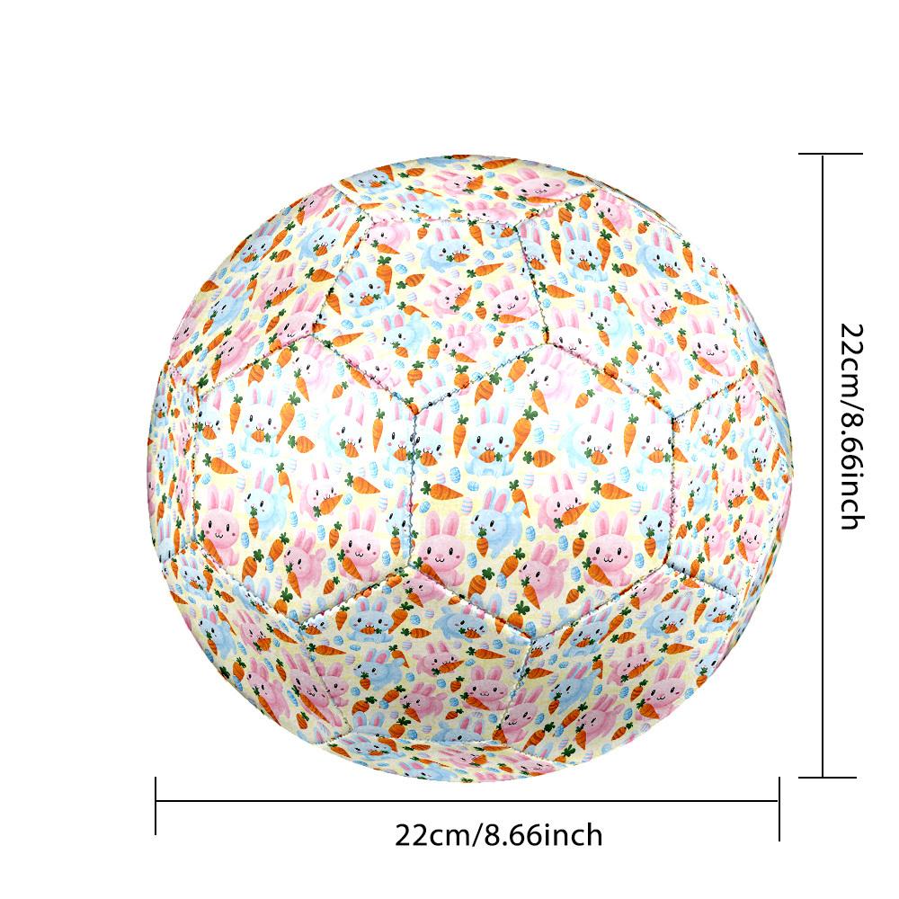 1pc Easter Bunny Carrots Size 5 Soccer Ball Professional Match Training Football Indoor &Outdoor Sports Ball Lightweight Durable m6537