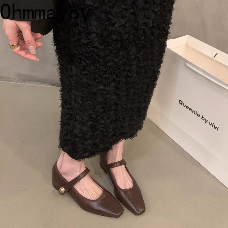 Весенние женские туфли Мэри Джейн, модные туфли с мелкой пряжкой, дизайнерские винтажные женские повседневные туфли в уличном стиле