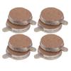 4Pair 10in Electric Scooter Disc Brake Universal Brake Pad Accessory Copper Based Metal