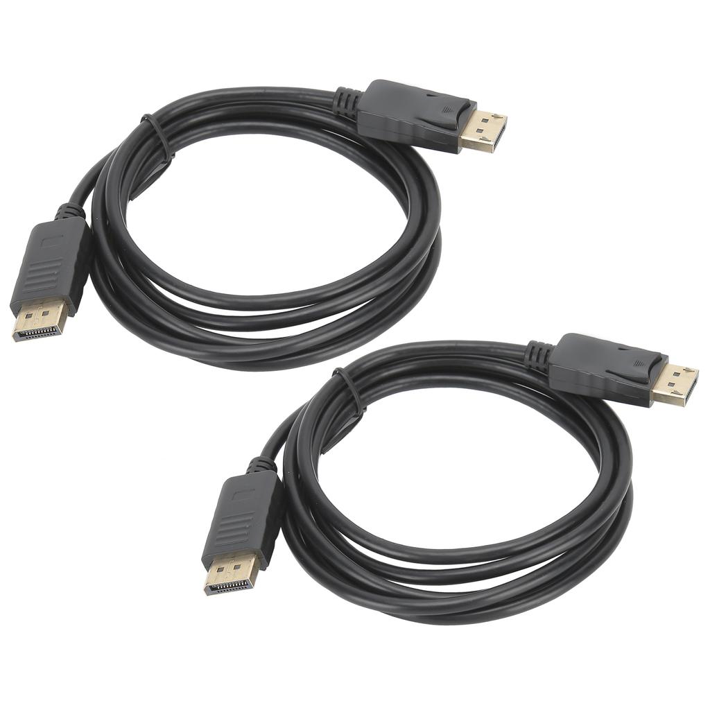 2Pcs DisplayPort Connecting Line DP To DP Cable 1.8M DP Male To Male Adapter Cable