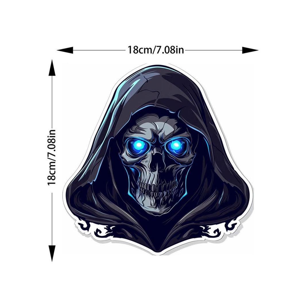 Наклейка на окно автомобиля с черепом, наклейка на заднее стекло автомобиля с черепом, наклейка на капот автомобиля с черепом Vista, самоклеящаяся наклейка на окно на Хэллоуин, наклейка на капот автомобиля с черепом, Хэллоуин