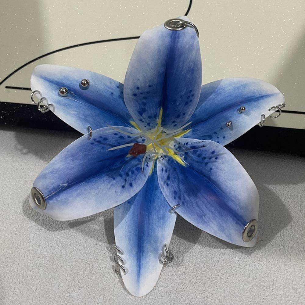 Phalaenopsis Orchid Flower Keychain Simulation Flower Bag Pendant Fashion Car Key Ring