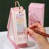 2026 Oil Pastel Desk Calendar Daily Planner Event Marker Desk Calendar Decorative Coil Bound Calendar for Home Office School