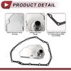 1 Set Transmission Filter Gasket Kit for Nissan Kicks 2018-2024 Engine Automatic Transmission Filter Kit No.3172850X0A Silver Tone Metal Rubber