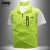 Мужская многокарманная жилетка на молнии JEEP SPIRIT для активного отдыха