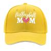 Volleyball Mom Love Heart Volleyball Baseball Cap Adjustable Breathable Golf Hat for Women Fashion Sandwich Baseball Cap