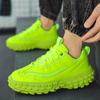 Green Breathable Thick Platform Male Sports Shoes Stylish Trend 2025 Jogging Simple Original Fashion Deals Men's Casual Sneakers