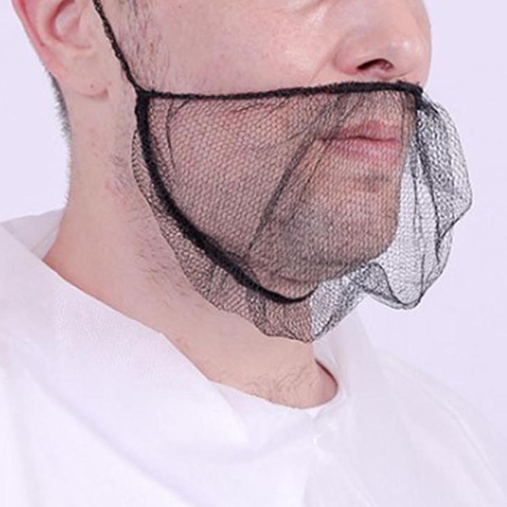 100Pcs Durable Beard Nets Protective Beard Covers for Hygienic