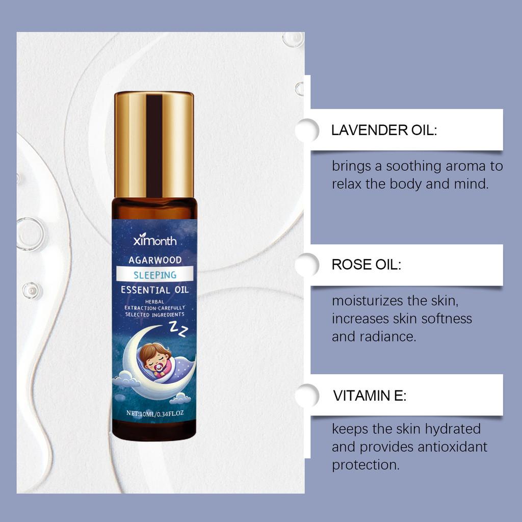 Ximonth Лавандовое Снотворное Эфирное Масло Успокаивающее Расслабляющее Масло для Ухода за Телом для Комфорта