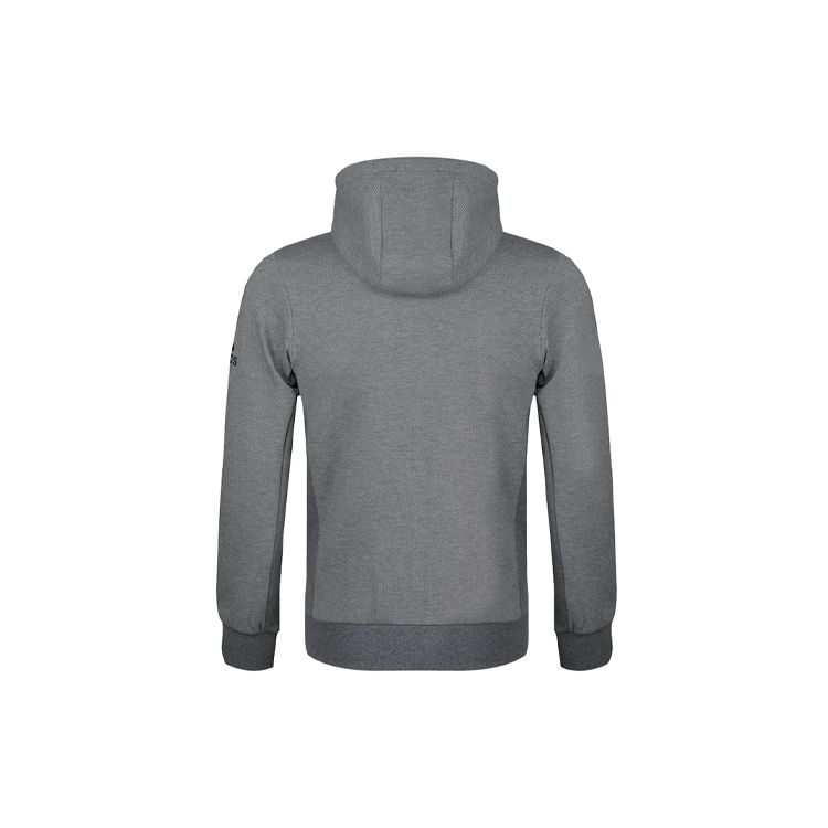 adidas Мужская куртка с капюшоном Double Knit, серая, DW4594