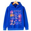 New Autumn and Winter Fashion Demon Hunter Anime Children's Hoodie, Cute and Beautiful Girls, Warm and Comfortable, Loose and Versatile Top