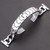 Watchband Stainless Steel Watch Bracelet 20mm 22mm Silver Polished Metal Watchbands Women Men Strap Accessories