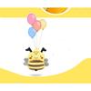 Kids Backpack Bee Model Plus Size 26x24x10cm Yellow Cute Cartoon School Bag for Kindergarten Elementary