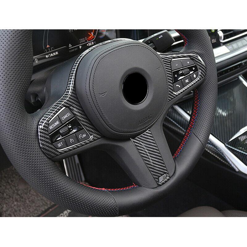 Наклейки на рулевое колесо автомобиля для BMW 3 серии G20 - аксессуары для салона из карбона