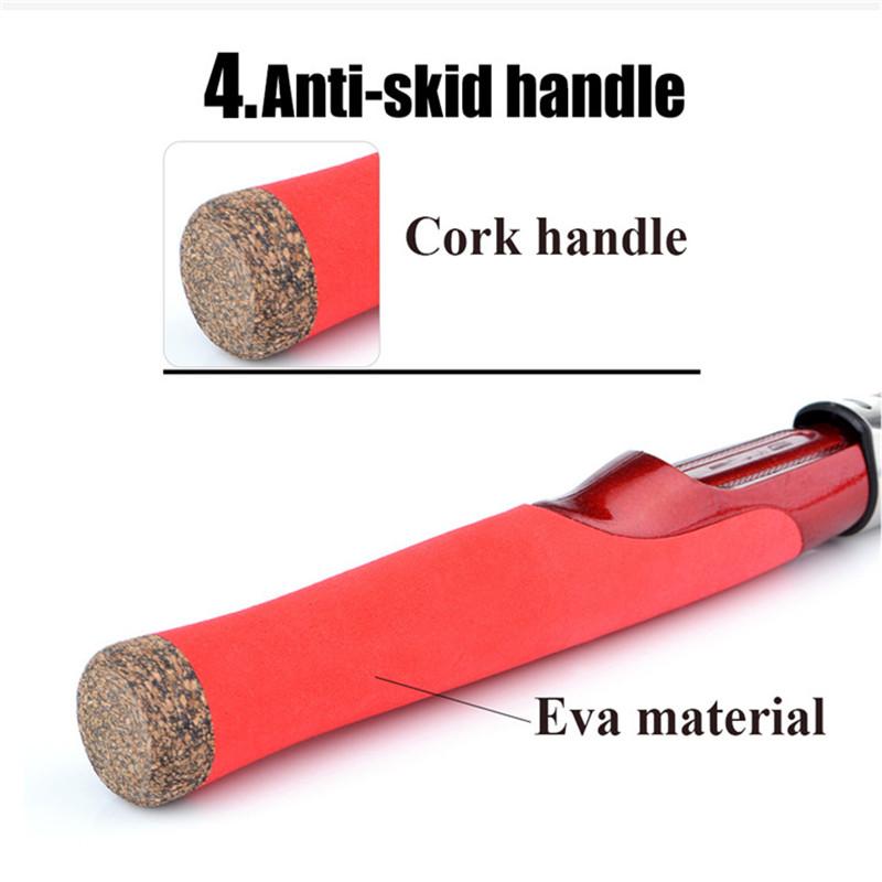 FTK Зимняя удочка для зимней удочки 50-80 см CW10-40G, катушка для зимней рыбалки, зимняя мягкая удочка для ловли карпа