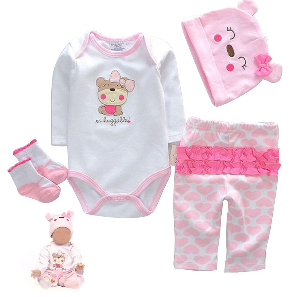 Doll Clothes Girl 22 Inch Outfits Green Knit Suit For 22-24 Inch Doll Matching Clothing