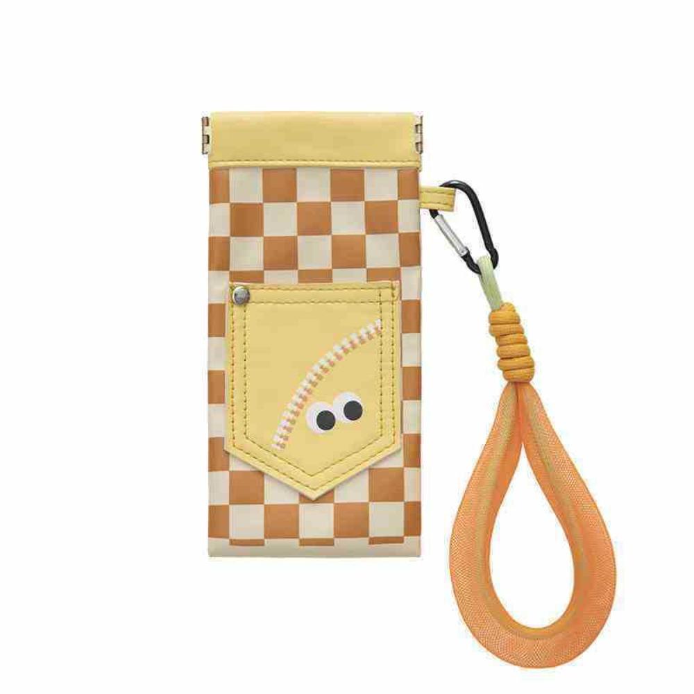 Portable Women's Silicone Glasses Storage Bag Anti-Prure Sunscreen Bag Waterproof Wear-Resistant Hanging Bag for Eyewear