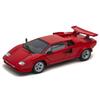 WELLY 1/24 Lamborghini Countach LP 500 S Красный / Металлическая модель автомобиля, Готовая модель 24112W RD