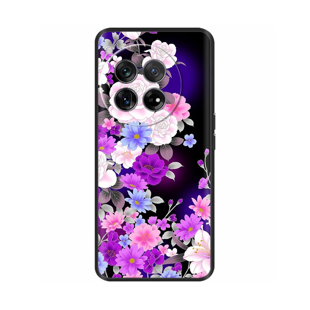 For OnePlus 12 Case Marble TPU Silicone Soft Phone Cases Cover For OnePlus 12 5G CPH2581 6.82" OneMore 12 Colorful Painted Capa