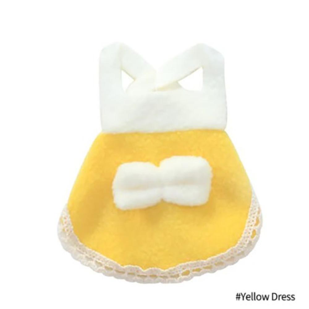 Мягкая одежда для маленьких животных, фланелевая ткань, платье, шапочка, шлейка, жилет с бантом, милое платье для хомяка