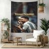 Messi Custom Your Name Wall Decor Tapestry Art For Pet Memorial Birthdaywedding Party Backdrop Family Gift